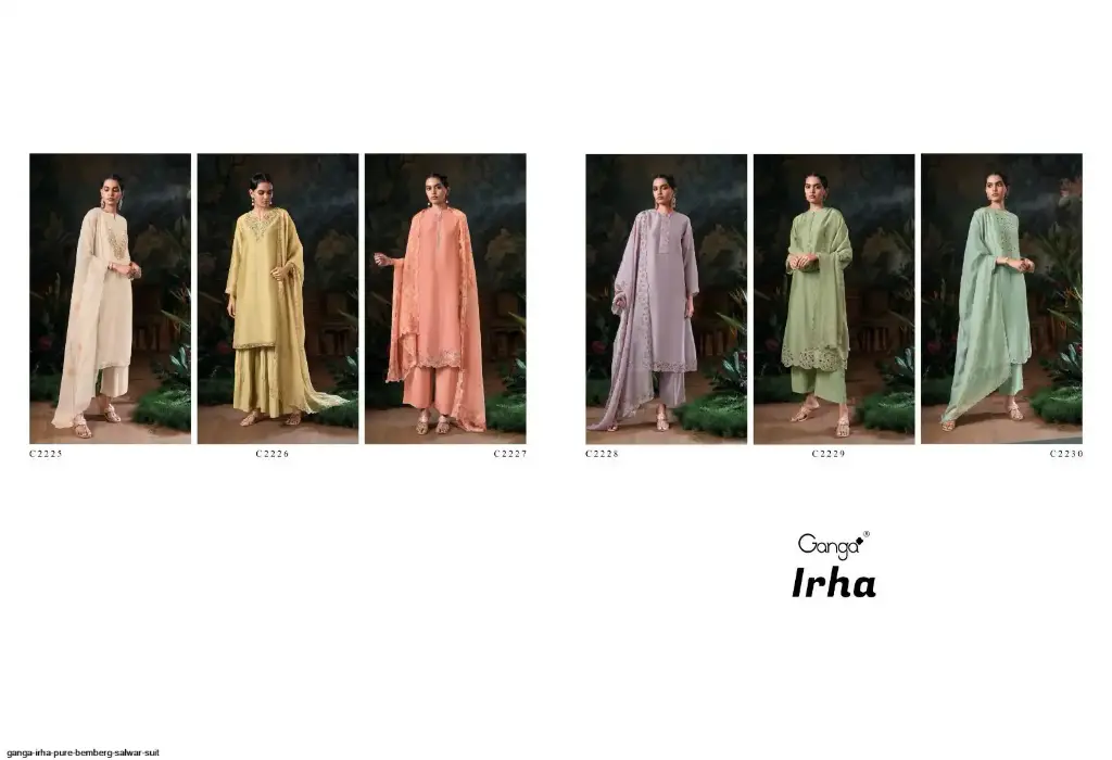 Ganga Fashion Irha Fancy Silk Designer Ladies Suit (Peach)