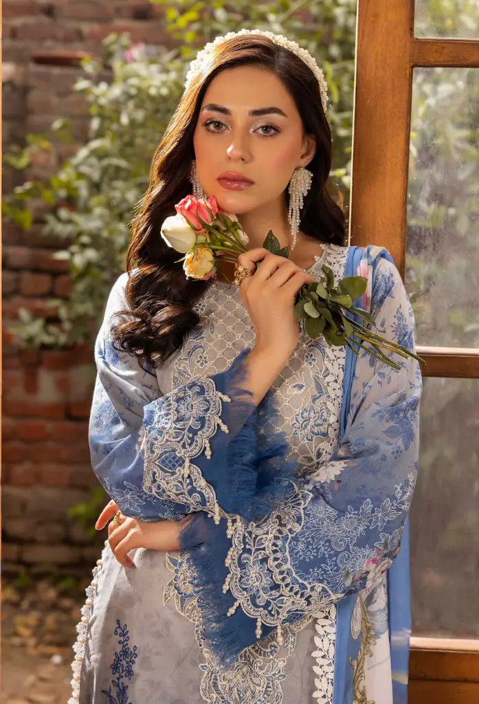 [adan9] Adan's Libas Chantelle Print Lawn 2025 Design 9