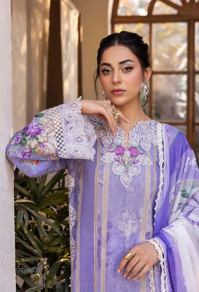 Adan's Libas Chantelle Print Lawn 2025-Design 1