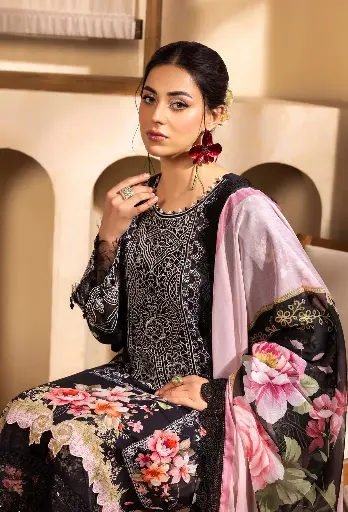 [ADAN4] Adan's Libas Chantelle Print Lawn 2025-Design 4