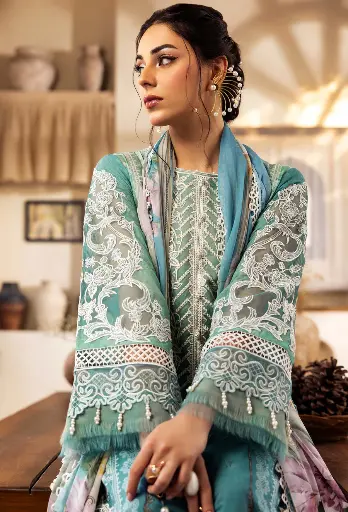 [adan8] Adan's Libas Chantelle Print Lawn 2025 Design 8